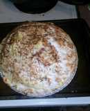 Guiltless coconut custard pie with sugar free meringue