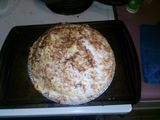 Guiltless coconut custard pie with sugar free meringue