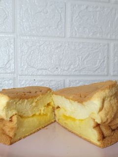 Foto resep Taiwanese cheese castella (pillow cake)