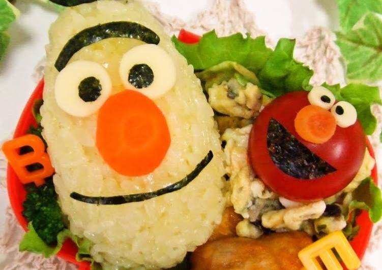 Recipe of Perfect Character Bento with Bert (from Sesame Street)