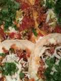 Chorizo and Eggs Tostada