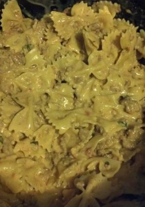 A picture of Cheesy Turkey Fajita Pasta.