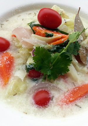 A picture of Cabbage Soup With Milk And Yogurt.