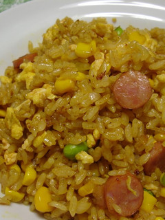 A picture of With Yakisoba Sauce Curry Flavored Fried Rice.