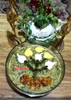 عکسی از دستور آش به سبک مهین بانو 😋