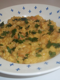 Una foto de Risotto de gamba pelada congelada
