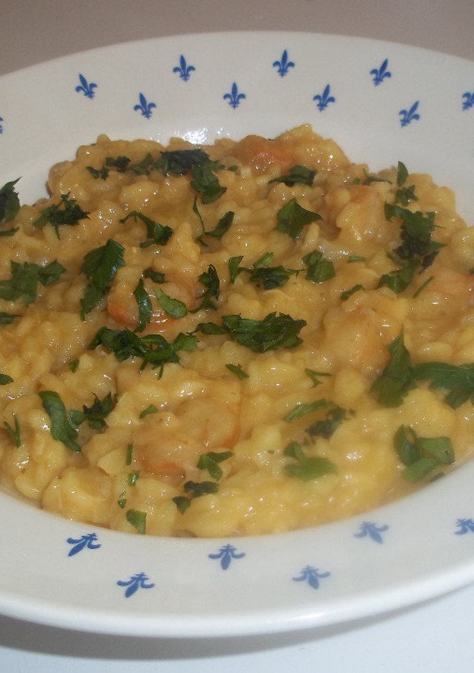 Una foto de Risotto de gamba pelada congelada