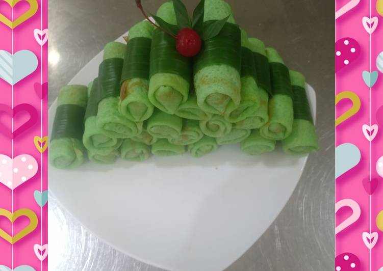 Langkah Mudah untuk Membuat Dadar gulung susu pandan yang Menggugah Selera