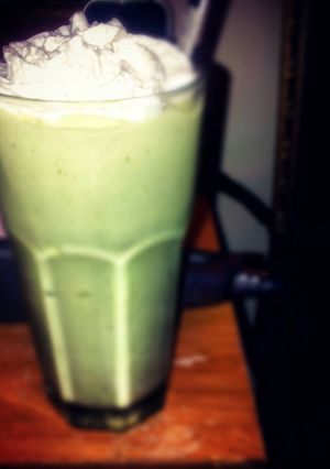 A picture of avocado smoothie.