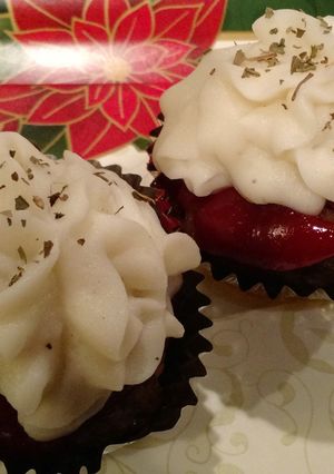 A picture of Mini Meatloaf Cupcakes with Sweet and Spicy Sauce.