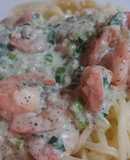Langostinos a la crema