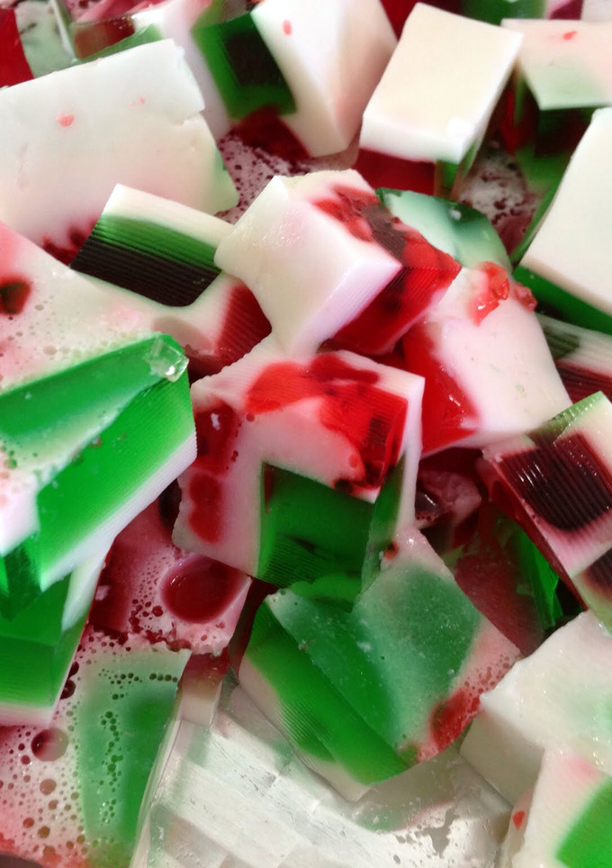 A picture of Colorful Jello.