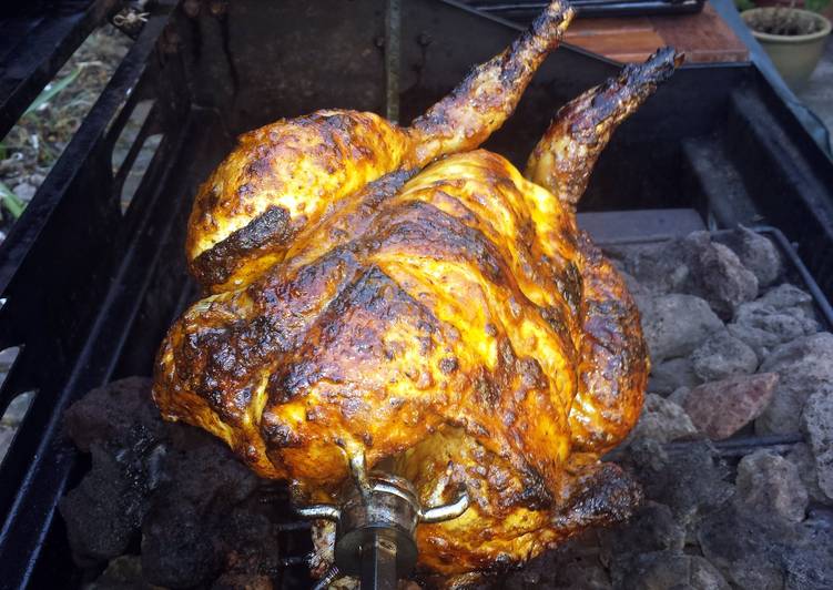 Easiest Way to Prepare Speedy Spit Roasted chicken