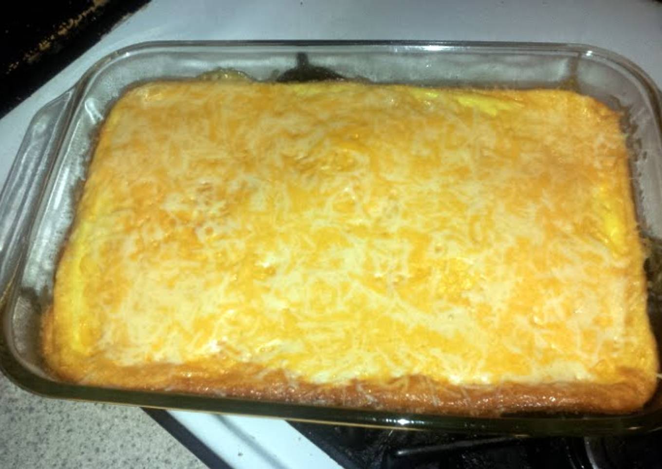 Cheesy egg souflee