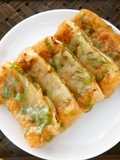 Aburaage and Leek with Miso and Cheese Snack