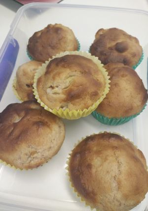 A picture of Banana & Pear Muffins.