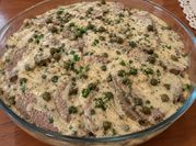 Una foto de vitel tone con anchoa
