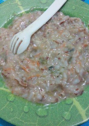 A picture of Nasi tim sayur ikan nila (mpasi 10m+).