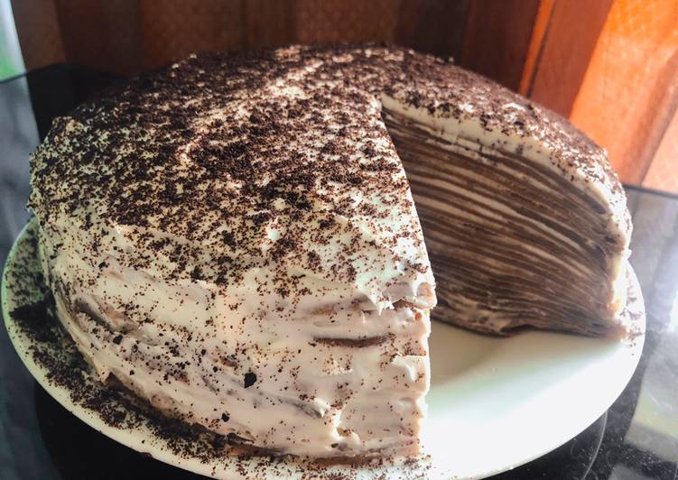 Resep Oreo Crepe Cake yang Lezat Sekali