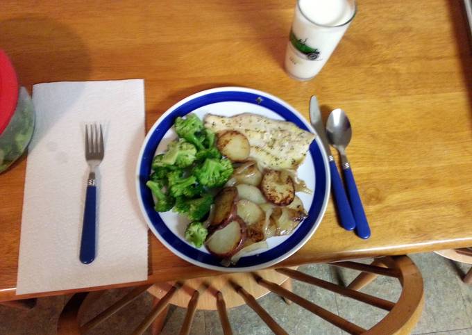 Lemon pepper baked trout