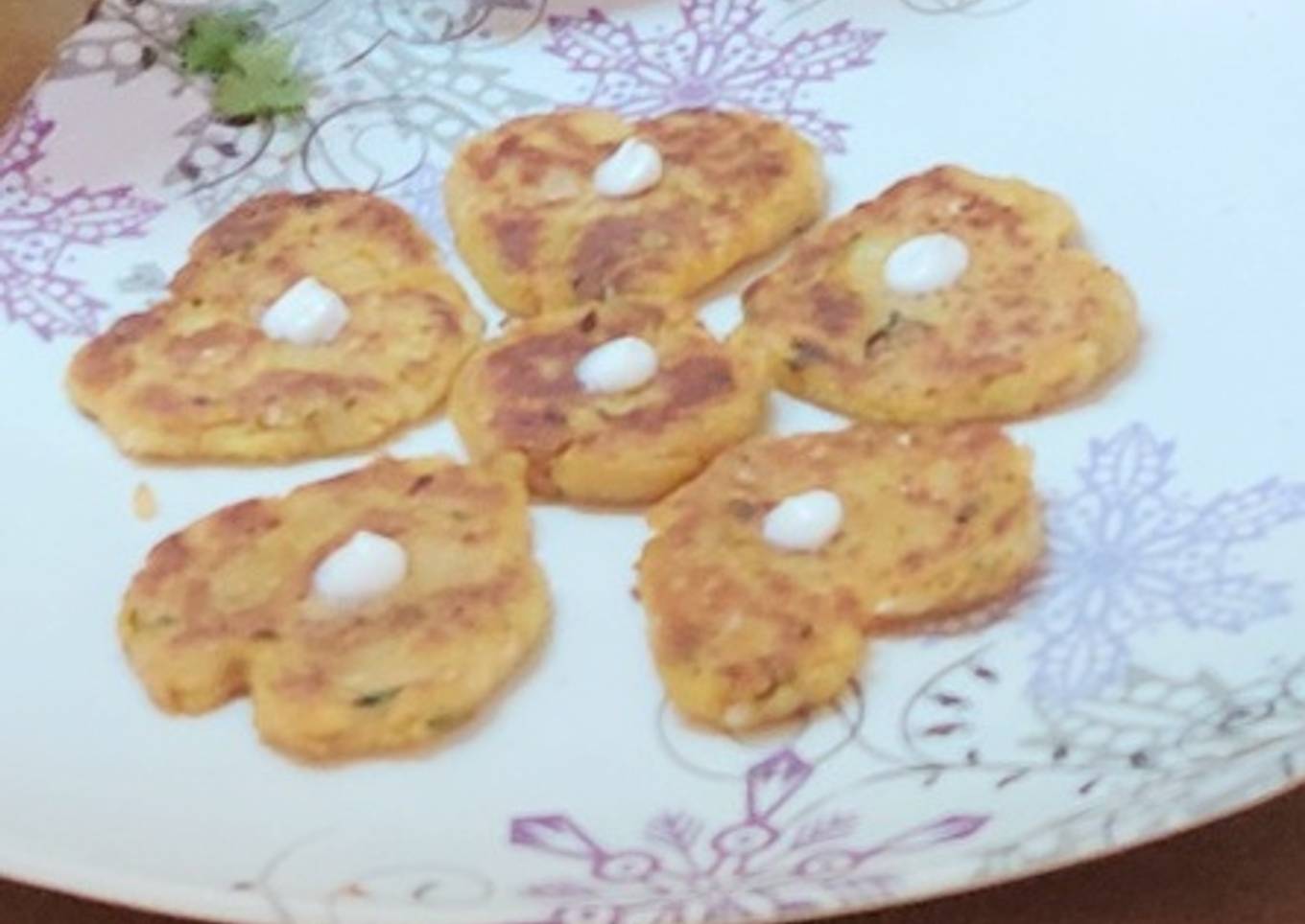 Semolina veggies sweet hearts