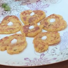 A picture of Semolina veggies sweet hearts.