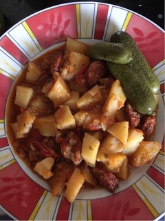 Macsánka (paprikás krumpli) 🥔 recept fotója