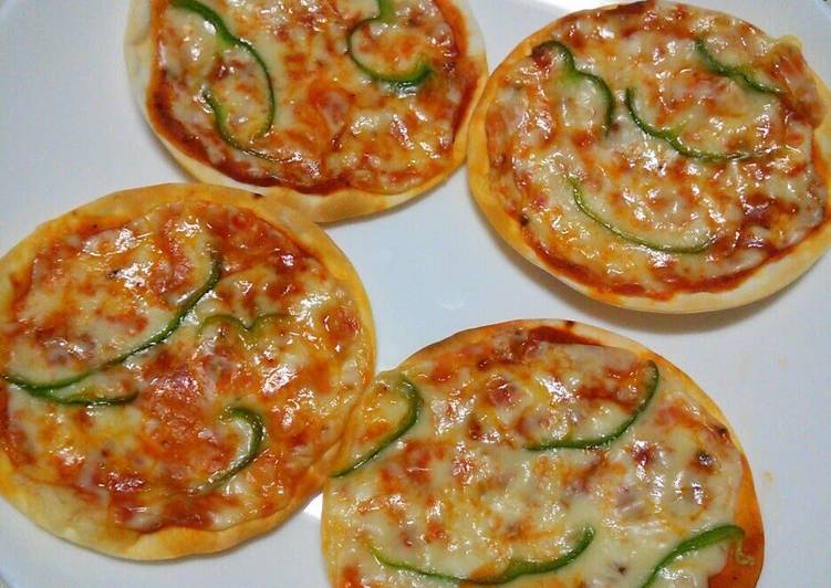 Recipe of Quick Quick Gyoza Wrapper Pizza