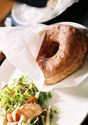 A picture of The Krispy Kreme Experience! Melt-in-Your-Mouth Doughnut.
