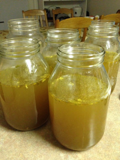 A picture of Chicken Bone Broth /Stock (crock pot).