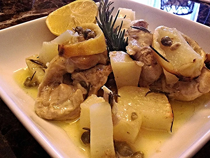 Easy Way Make Recipe Lemon Rosemary Roasted Chicken and Potato that is  Makes Drooling, Appealing}