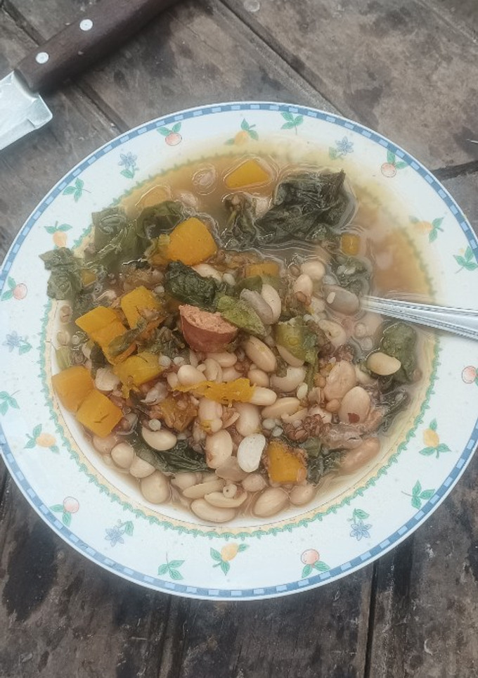 Una foto de Porotos con mote