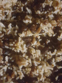 A picture of Black Beans and Rice.