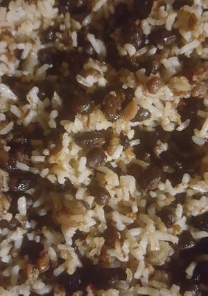 A picture of Black Beans and Rice.