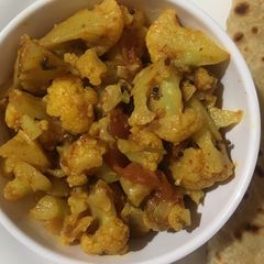 A picture of Cauliflower sabzi (Satvik).