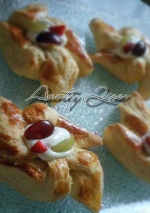 A picture of Danish Pastry with Greek Yoghurt pastry cream.