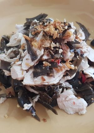 รูปของ ยำหัวปลีอกไก่ โลว์คาร์บ