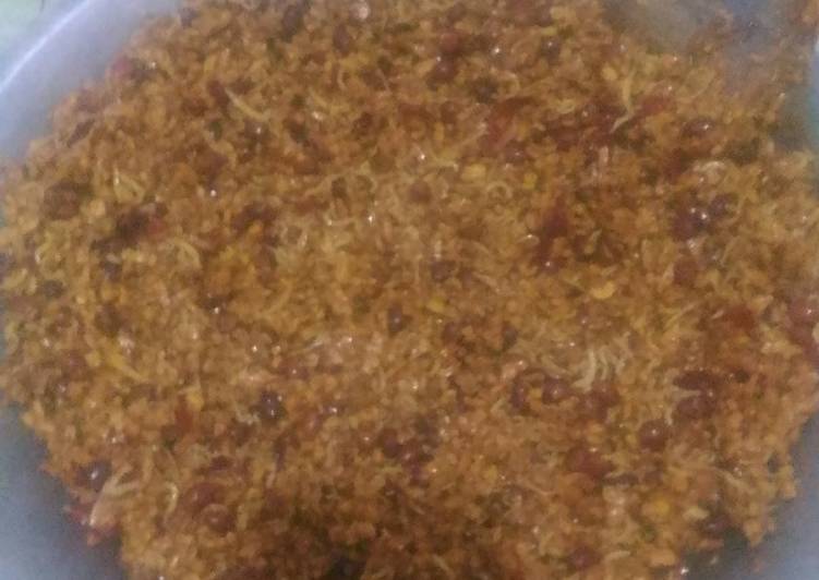 Cara meracik Orek kering tempe Kacang &amp; teri medan renyah.😘 yang Menggugah Selera