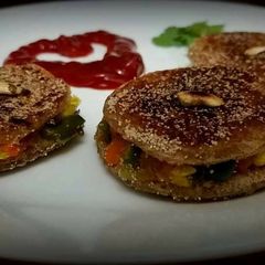 A picture of Brown Bread Veggie Cutlet.