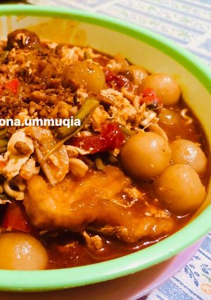 Foto resep Mie tektek kuah pedas (ala Ummah Appa)
