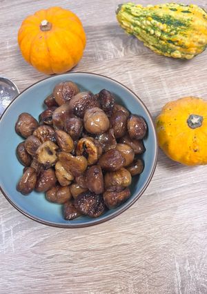 Une photo de Marrons poêlés sucrés salés