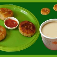 A picture of Potato cheese pancake.