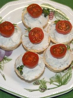 Foto principal de Aperitivos con crema de queso azul y whisky