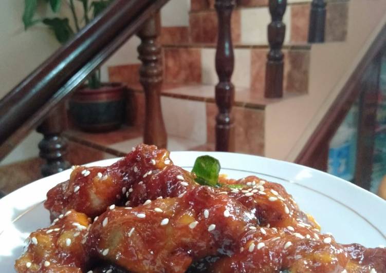 Resep Chicken wings saos rumahan Lezat