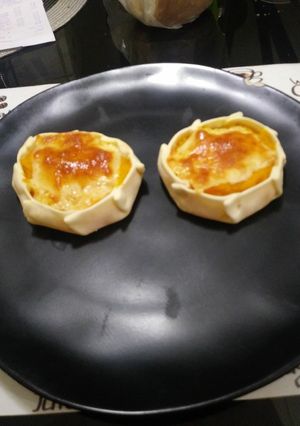 Una foto de Tartitas de calabaza y queso