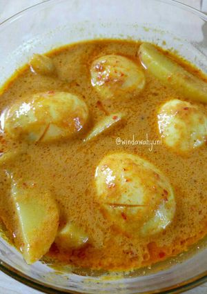 Foto resep Telur gulai kentang