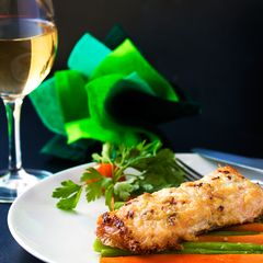 Parmesan Garlic Salmon A picture of Parmesan Garlic Salmon.