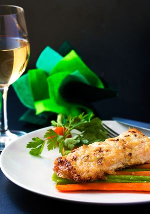 A picture of Parmesan Garlic Salmon.