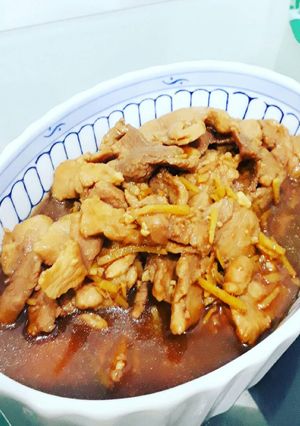 Foto resep Cah daging babi dengan jahe