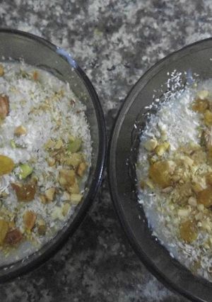 صورة لوصفة سحلب بالقشطه والمكسرات